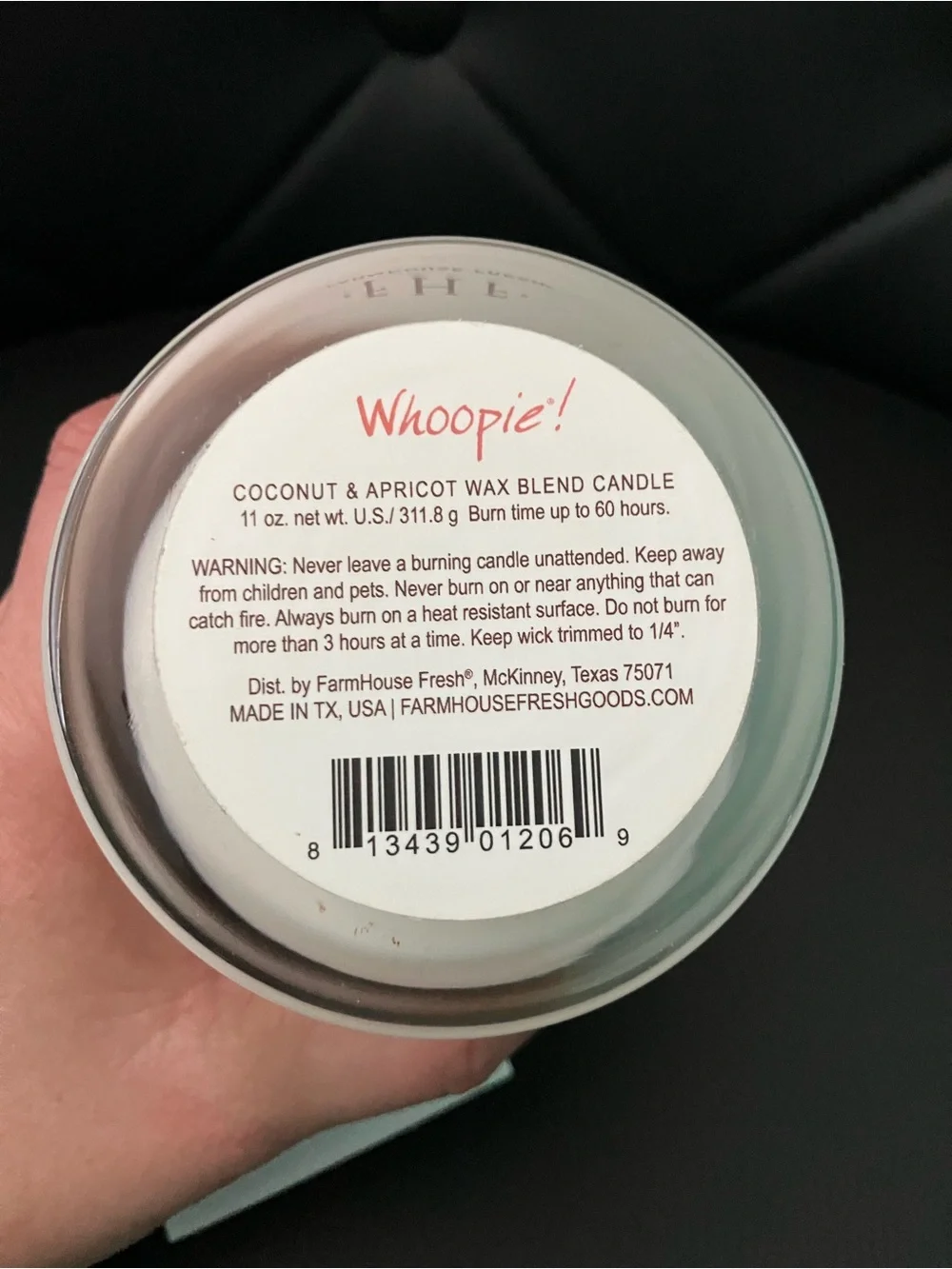 Whoopie! Scented Candle - Coconut & Apricot Blend